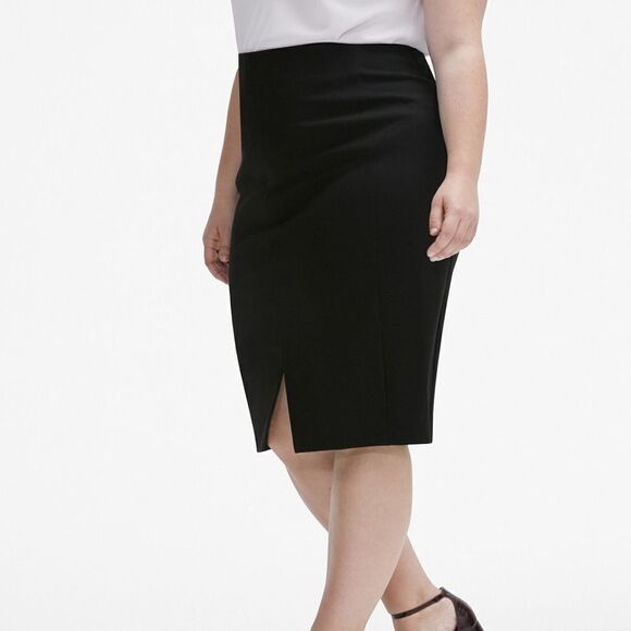 MM LAFLEUR Black Midi Slip Skirt Greenpoint Knit Skirt New With Tag Size 0 - Picture 14 of 14